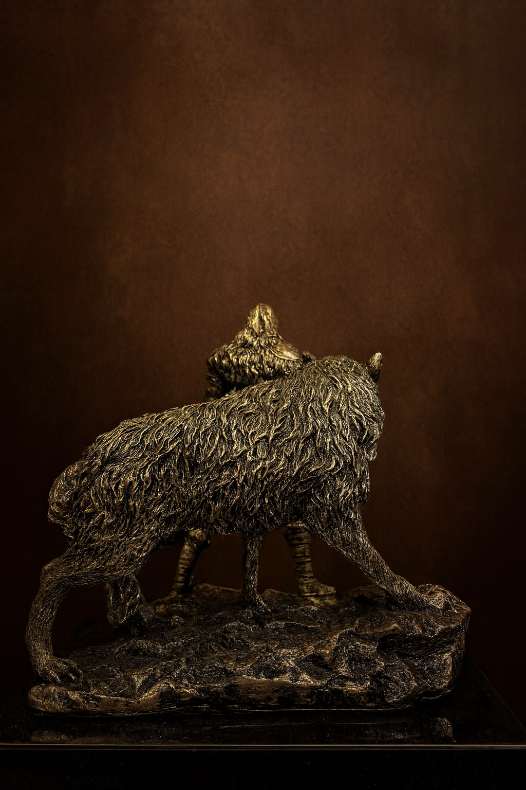 Tyr with Wolf Statue – Norse Mythology Warrior Figurine