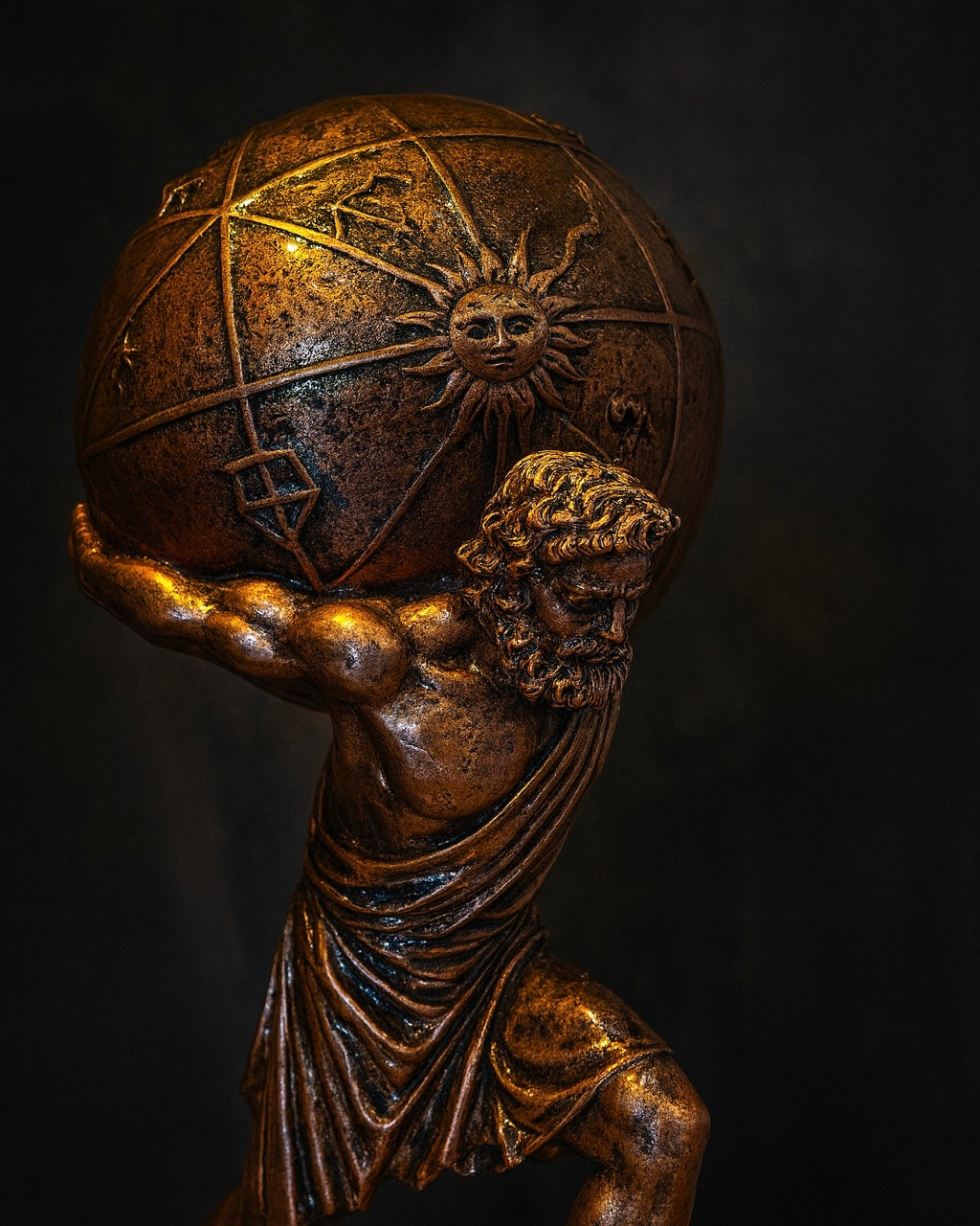 Atlas Statue – Greek Titan Holding the World