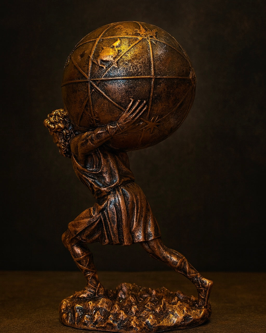 Atlas Statue – Greek Titan Holding the World