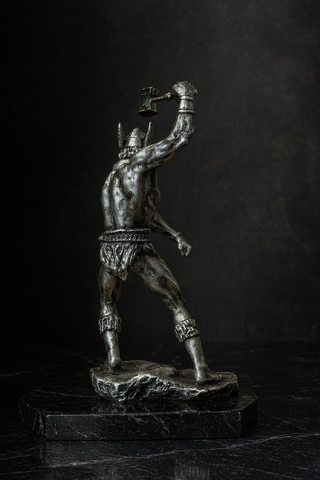 Thor Norse Mythology Statue – God of Thunder Viking Warrior Figurine