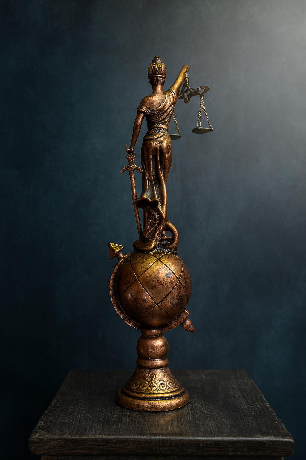 Themis Goddess of Justice Statue – Lady Justice Figurine with Scales and Sword