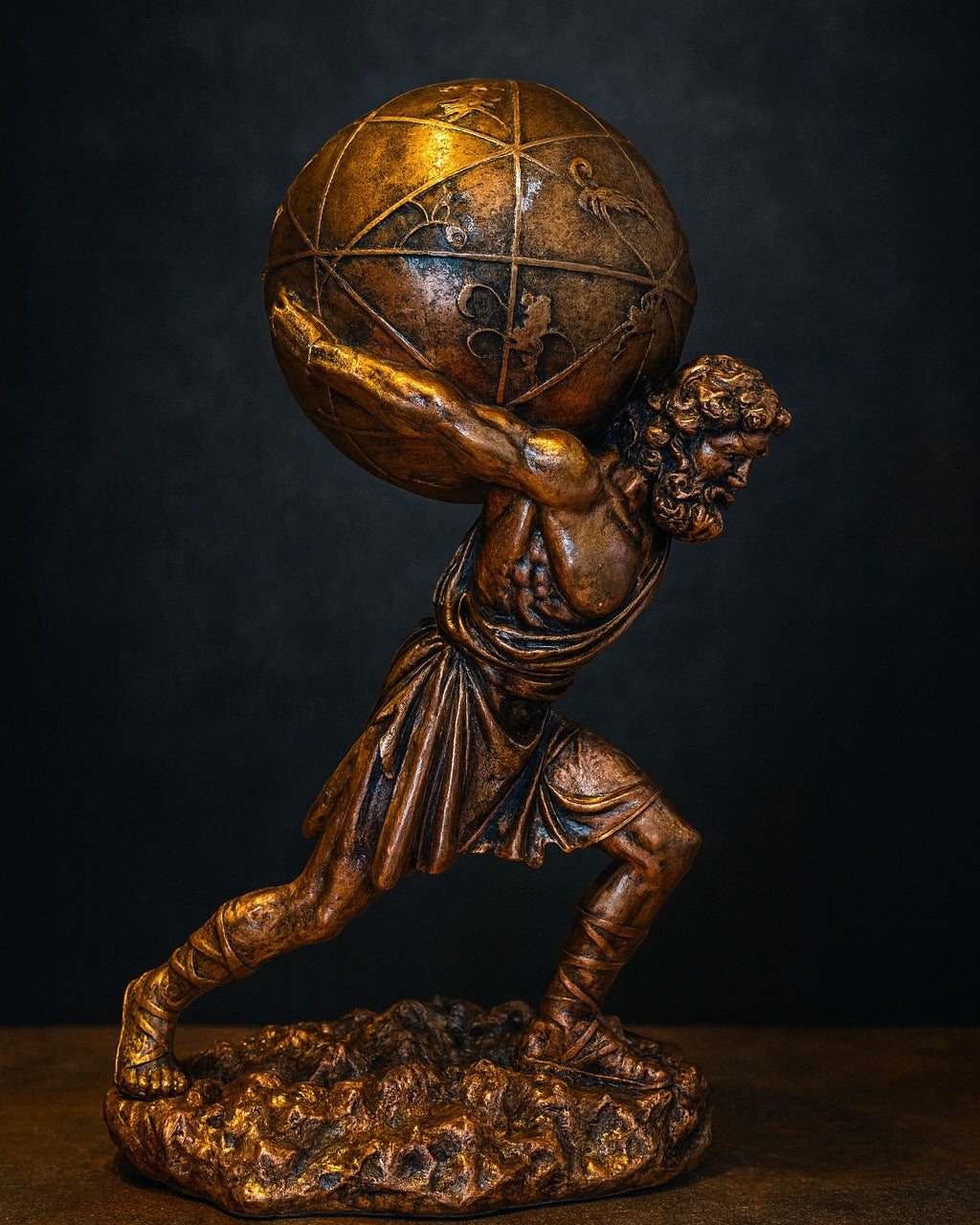 Atlas Statue – Greek Titan Holding the World