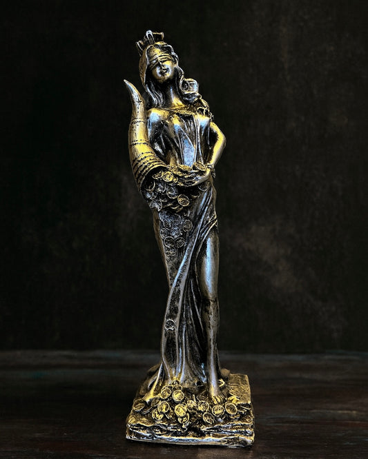 Fortuna Statue – Goddess of Luck and Abundance with Cornucopia